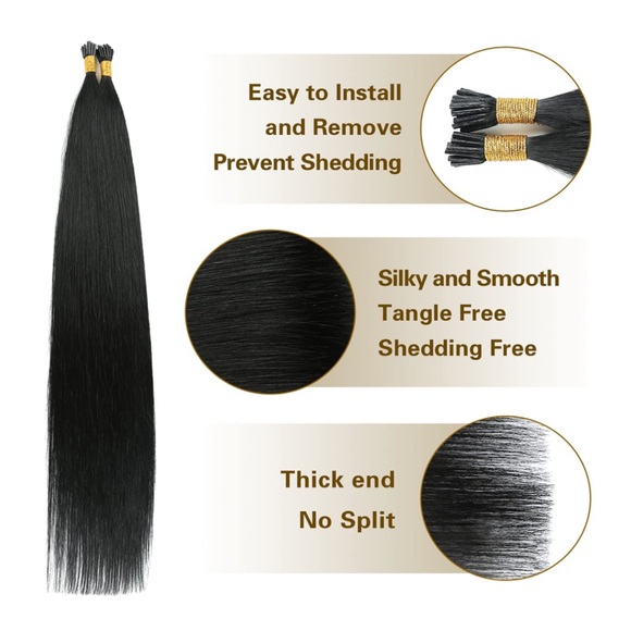 100% HUMAN HAIR 50 Strands Pre-bonded Extensions - Picture 4 of 11